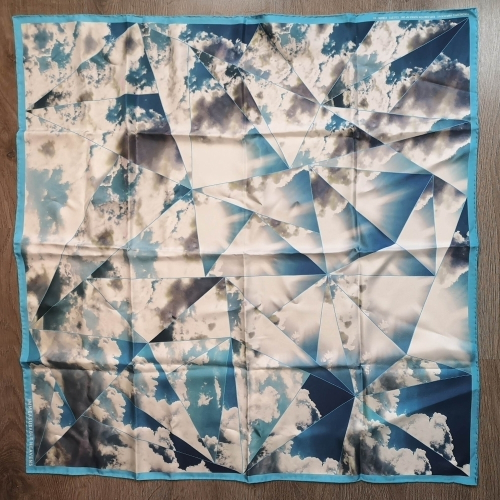Y2K Vintage Classic Casseus Collection Printed Silk Italian hand finished Scarf